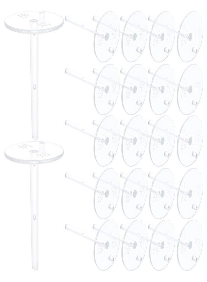 TOYANDONA 100pcs Cake Flower Nail Lifters Plastic Cake Decorating Nails Diy Cake Decorating Stick Nails Plumbing Tools Doll Holder Doll Topper Support Base for Baking - Image 1