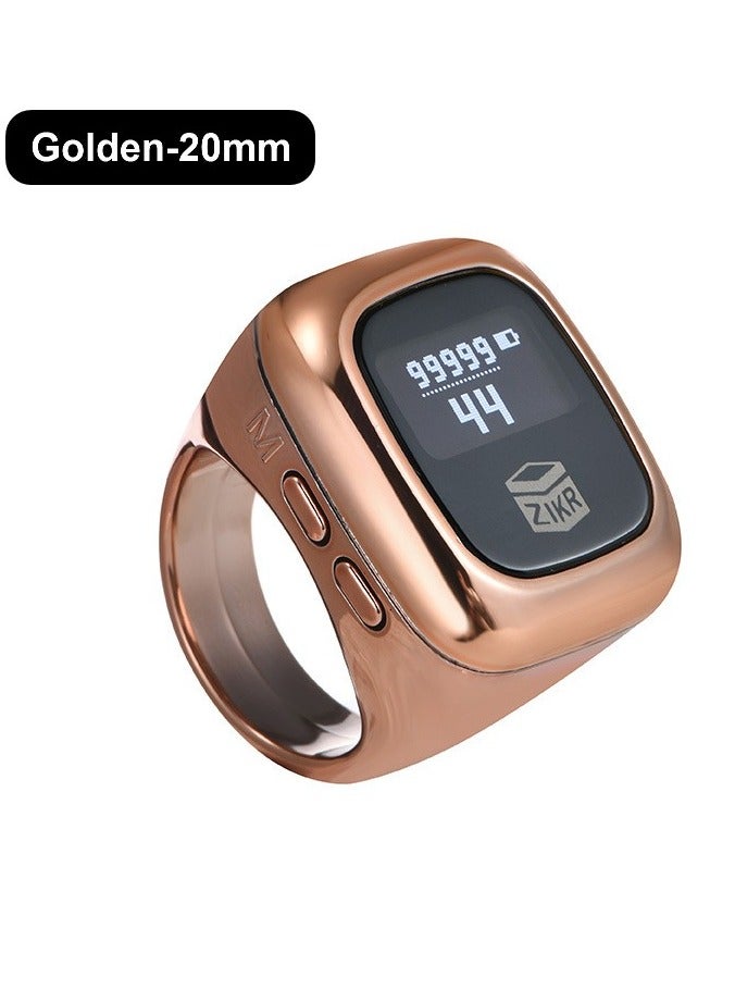 Luxury Prayer Smart Ring, Lucky Ring, Smart Tasbih Beads Ring, Watch Ring, with Prayer Counters, Long Battery, OLED Display, Fashionable, Cool, Perfect for Daily Wear and Gift Giving, Man and Women Samrt Ring, TBSoon iQIBLA Zikr Ring  - Image 1
