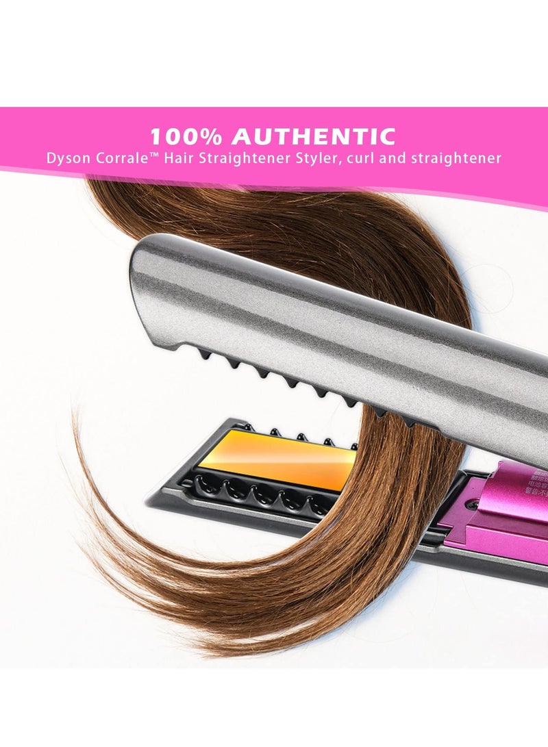 2 in 1 Cordless Hair Straightener and Curler, USB Rechargeable Travel Straightener, Portable Wireless Ceramic Styler with Holder Fast Heat Up 3 Levels Adjustable Temps, 4800mA Battery - Image 2