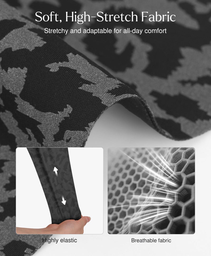 Popilush Push Up Bras for Women - Wireless Comfortable Bra Seamless Bralette Full Coverage Deep V Leopard Print Bra Everyday Bras - Image 5