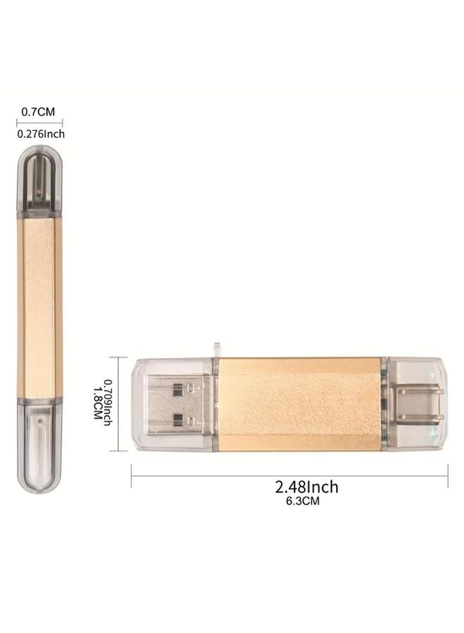 ذاكرة فلاش LANSTEN 64GB 2 في 1 OTG USB C لمحرك أقراص USB لأجهزة MacBook وأجهزة Android واللابتوب - Image 2