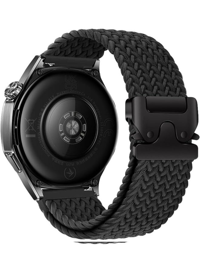Nylon Straps Compatible with Huawei Watch GT 5/GT 4/3/3 Pro Strap, 22mm Woven Nylon Replacement Straps Bands Breathable Soft Comfort with Parachute Buckle for Women Men - Image 1