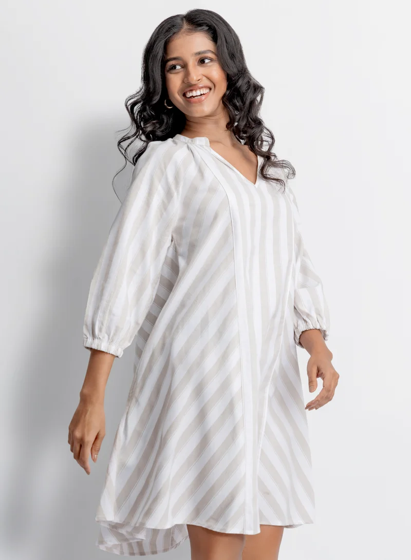COCO by Cotton Collection Striped Tunic Dress