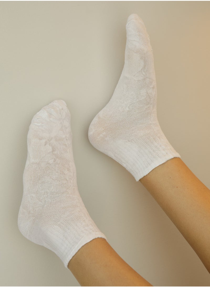 White Disposable Socks - 3 Pairs