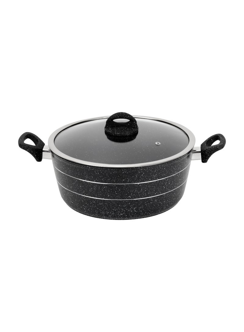 Royalford Smart Granite Series Casserole 30 Cm Black - Image 2