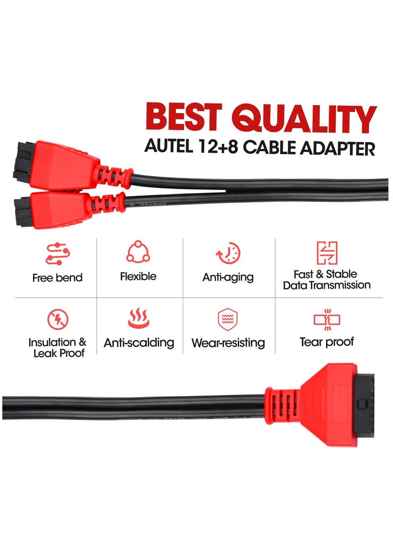 Generic Original OBD2 Adapter for Chrysler 12+8 Programming Cable Connector, Bypass Gateway Protocol Cable  - Image 3