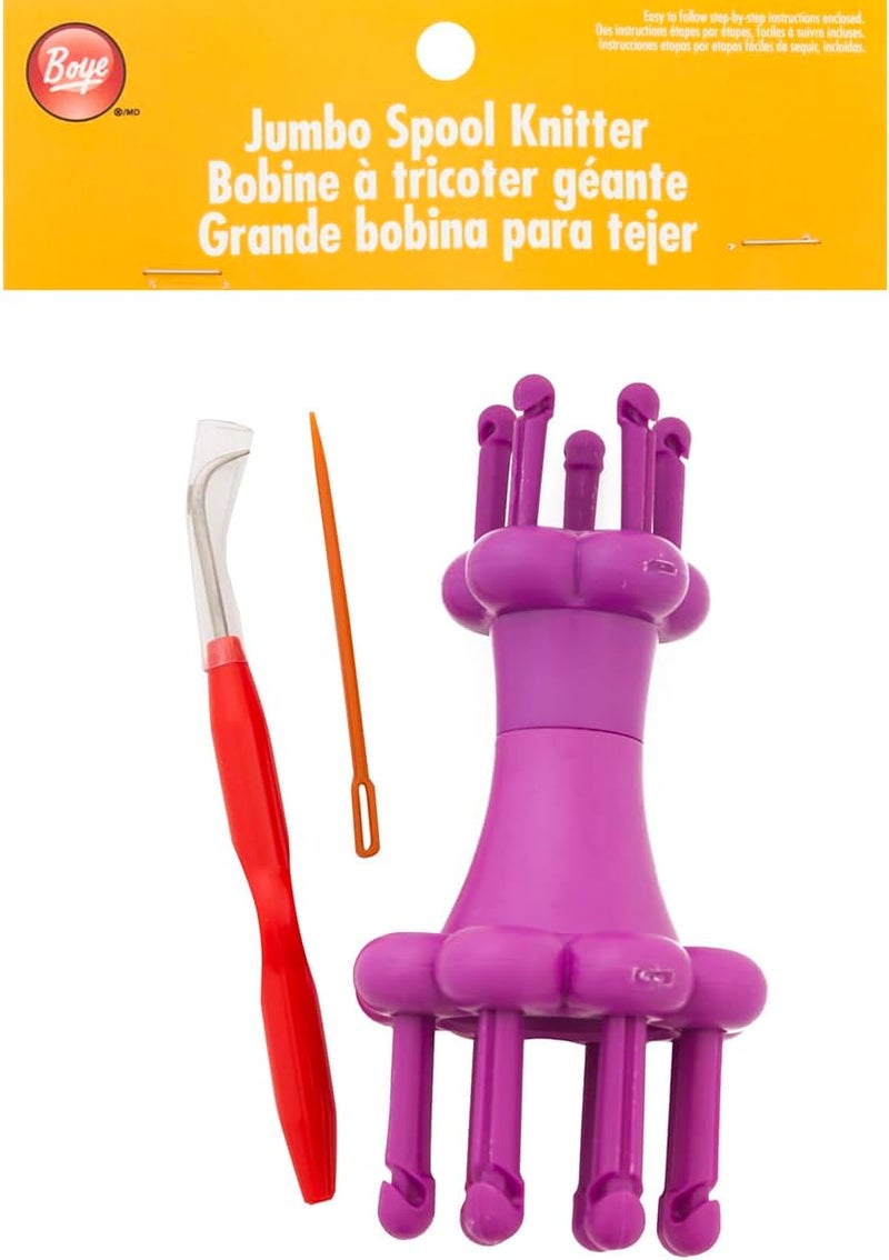 Boye Loom Craft Kit Jumbo Spool Knitting Set - Image 1
