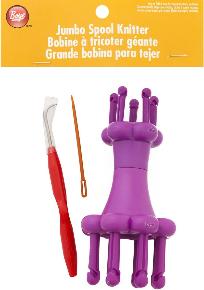 Boye Loom Craft Kit Jumbo Spool Knitting Set - Image 2