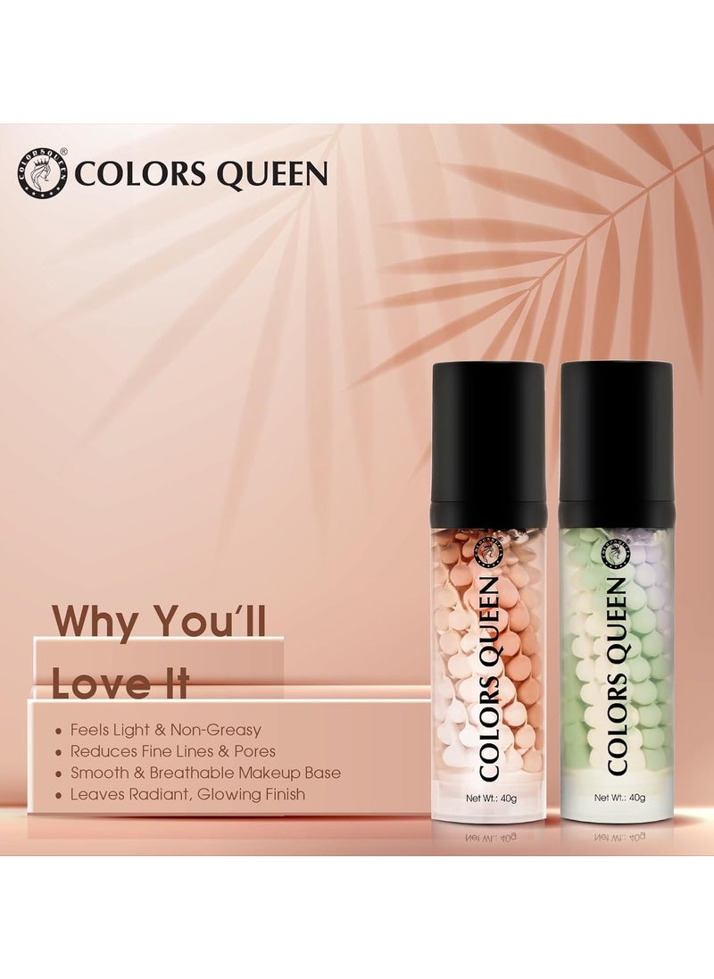 COLORS QUEEN 3 in 1 Facial Primer Lightweight Long Lasting Highly Moisturizing Dewy Face Makeup 40g 01  - Image 4