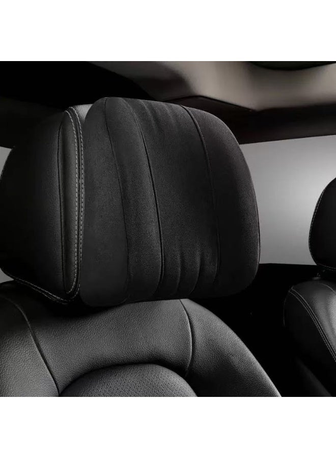 Premium Memory Foam Car Neck Pillow with Washable Cover - Provides Comfortable Neck Support for Driving and Travel 1pc (Black) - Image 2