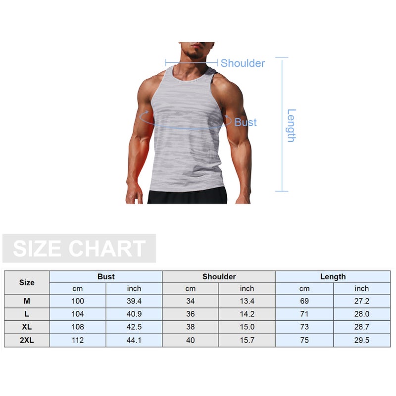 قميض رياضي بدون أكمام واسع الملابس سريع التجفيه ومرهف للرجال، قميص رياضي لرياضة السلة والتمارين الرياضية في الصالة الرياضية - Image 2