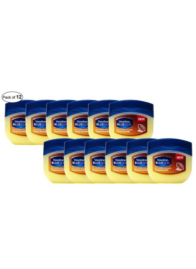 Vaseline Vaseline Petroleum Jelly Blue Seal With Cocoa Butter (100ml) (Pack of 12) 
