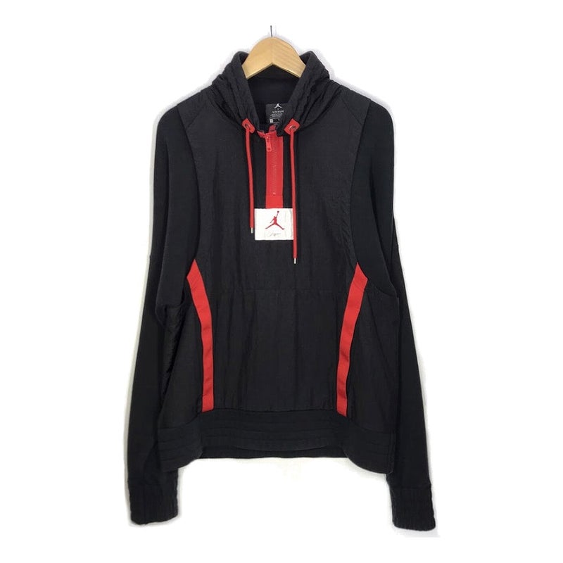 Nike Union x Air Jordan NRG Vault AJ Flight 1/2 Zip Jacket 'Black Red'