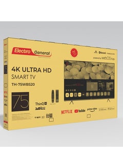 Electro General SMART LED TV 75 Inch TH-75WBS20 - WEB OS - ULTRA HD 4K FRAMELESS DISPLAY WITH DOLBY VISION FOR AN UNPARALLELED ENTERTAINMENT EXPERIENCE WITH MAGIC REMOTE CONTROL-FREE Wall Mount Bracket  - Image 4