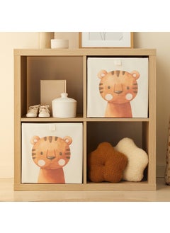 2-Piece Children's Room Cute Tiger Box Set 33 x 30 x 33 cm