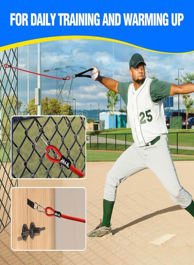 JWHOO Baseball Bands, 16 Pcs, Highly Elastic & Durable Arm Bands, Resistance Trainer with Interchangeable Grips, Ideal for Training, Warm-Ups & Learning - Image 3