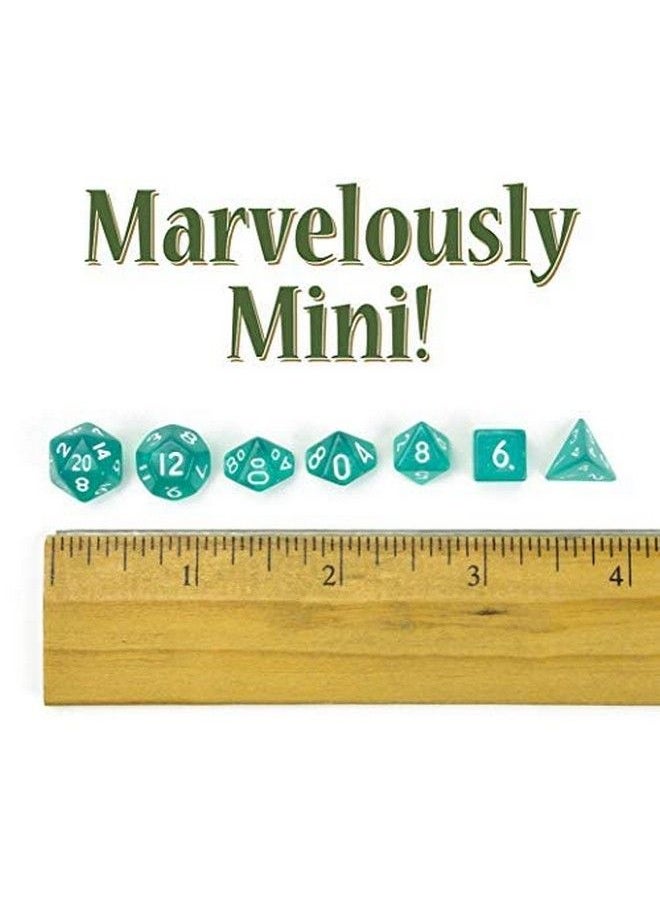 Wiz Dice - Mini Dnd Dice Set 140 Pieces Total (20 Sets Of 7 Dice In Unique Colors) & Storage D&D Dice Bagpolyhedral Role Playing Dice Perfect Dnd Accessories For Ttrpg Dice Hafling Haversack - Image 1