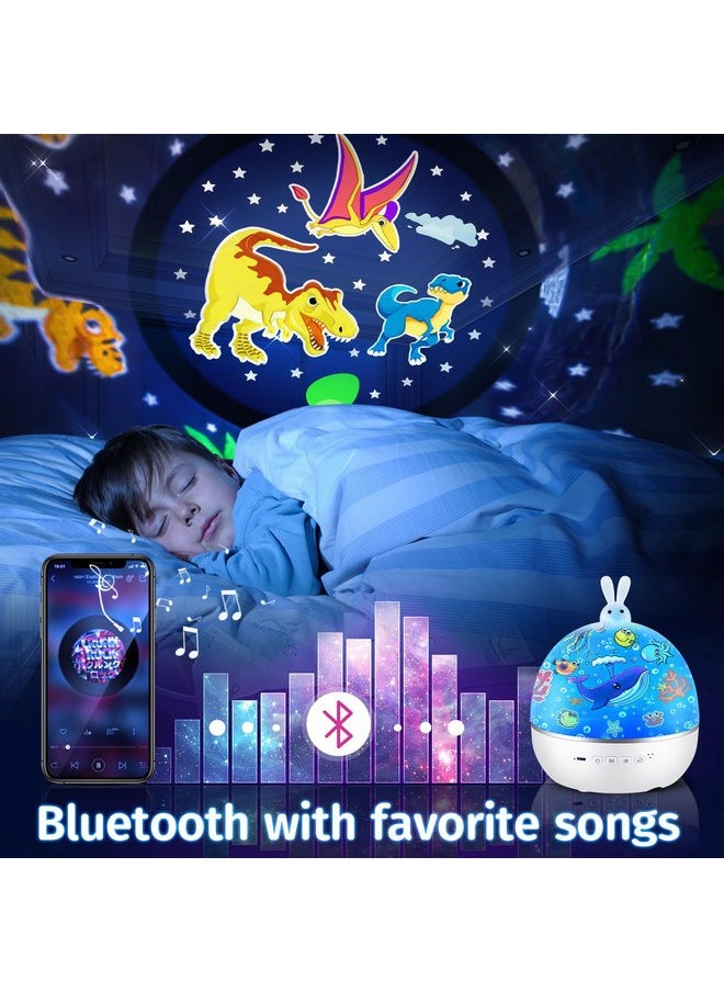 One Fire - Kids Night Light Projector, 105 Lighting Modes+15 Films Projector Night Light for Kids Room, Bluetooth Speaker+Remote Baby Night Light for Kids, 360° Rotation+Timer Baby Night Light【Gifts Package】 - Image 1