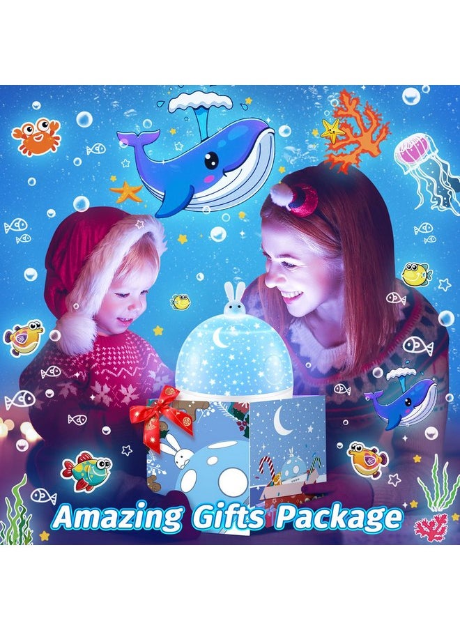 One Fire - Kids Night Light Projector, 105 Lighting Modes+15 Films Projector Night Light for Kids Room, Bluetooth Speaker+Remote Baby Night Light for Kids, 360° Rotation+Timer Baby Night Light【Gifts Package】 - Image 1