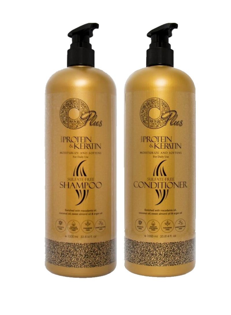 Oplus Protein After Care Kit Shampoo 1000 ml Conditioner 1000 ml