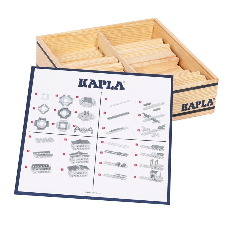 KAPLA Wooden Construction Set 100 Building Planks - Image 3