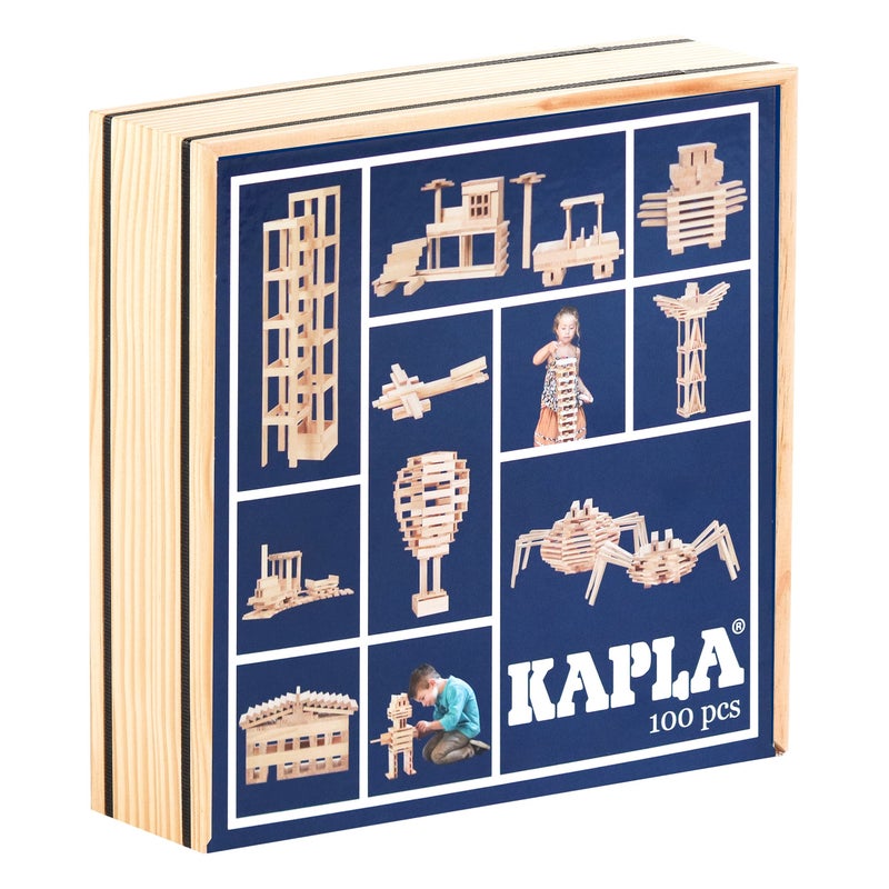 KAPLA Wooden Construction Set 100 Building Planks - Image 1