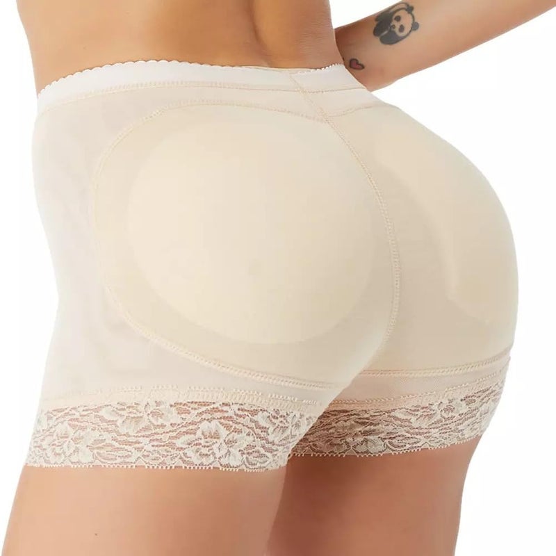 PALAY® Hip Pads for Women Underwear Butt Lifter Panty Invisible Body Shaping Butt Lifting Underwear High Waist Women Hip Pads Enhancer Shorts, XL (Beige) - 1 - Image 2