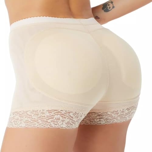 PALAY® Hip Pads for Women Underwear Butt Lifter Panty Invisible Body Shaping Butt Lifting Underwear High Waist Women Hip Pads Enhancer Shorts, XL (Beige) - 1 - Image 1