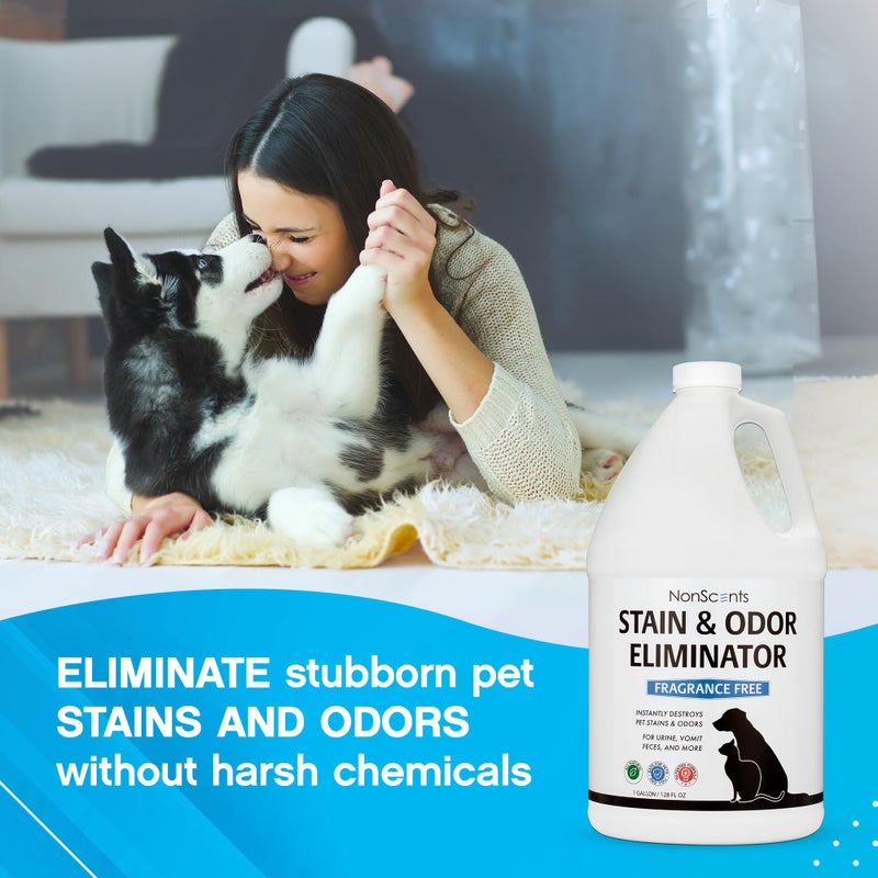 NonScents Stain & Odor Eliminator Spray for Strong Odor - 32 oz - Pet Odor Eliminator for Home - Carpet Stain Remover for Cats and Dog Pee - Cat Urine Destroyer - Carpet Cleaner Spray - Image 2