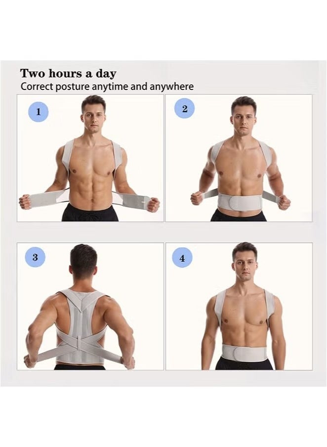 Postural Belt Correction Belt, Shoulder Posture Corrector, Invisible Orthopedic Corset Straight Back Support, Back Pain Relief - Image 2