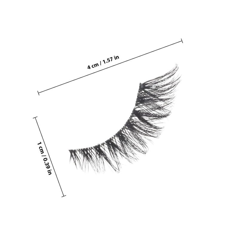 5 Pairs Fox Eye False Eyelash Strips Bulk Lashes Natural Wispy Lash Set for Daily Makeup and Stage Use - Image 2