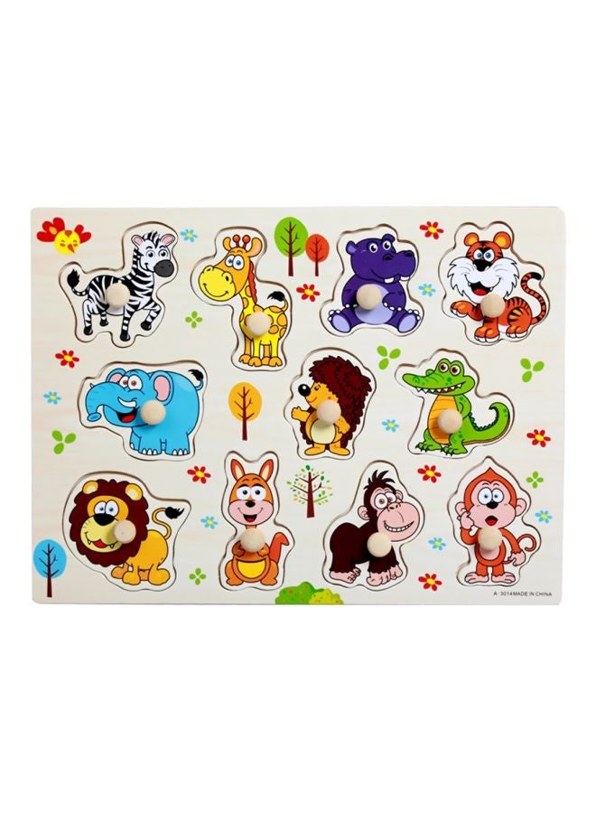 Educational Wooden Animal Toy – 30x1x22cm