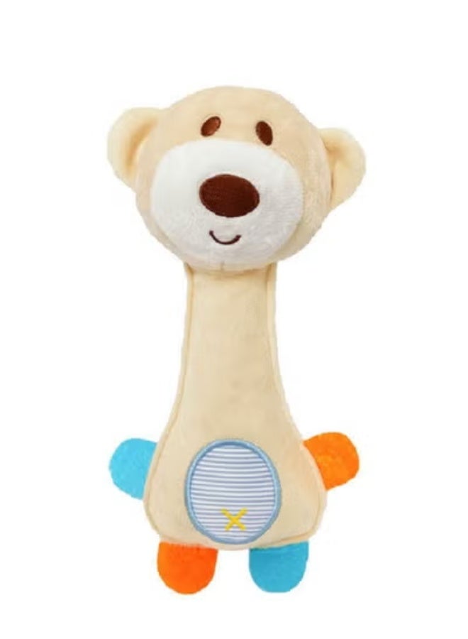 جبيه عصي خشخيشة يد محشوة كرتونية محشوة على شكل حيوان محشو ناعم للأطفال الصغار - Image 1