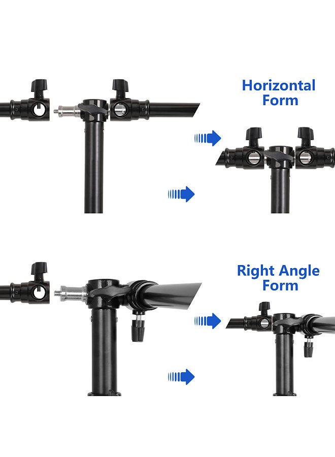 ANDOER 2.8*6M/ 9*20FT Studio Backdrop Stand Photography Backdrop Frame Adjustable Photography Background Support System Kit with 8pcs Backdrop Clamps + Carry Bag  - Image 5