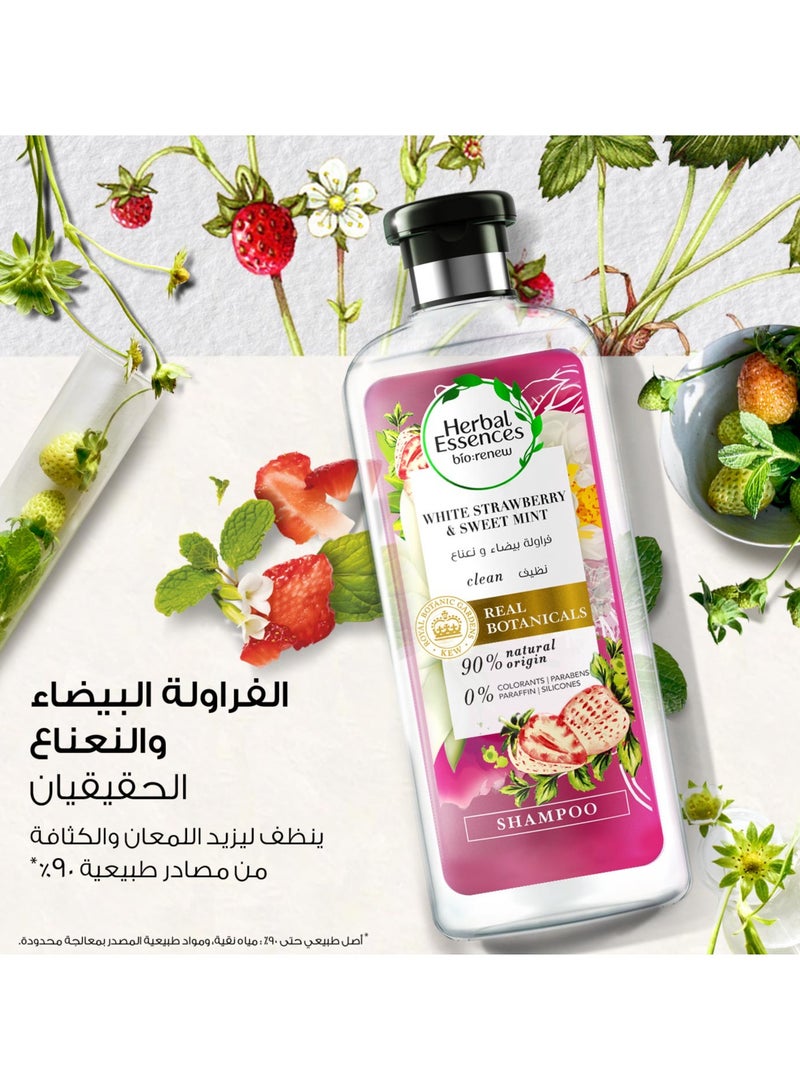 Herbal Essences Bio Renew White Strawberry & Mint Shampoo 400ml - Image 2