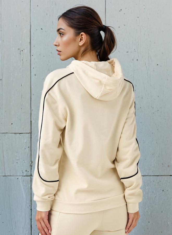 كابا سويت شيرت بغطاء رأس بقصة عادية مطرز بشعار كابا - Image 3