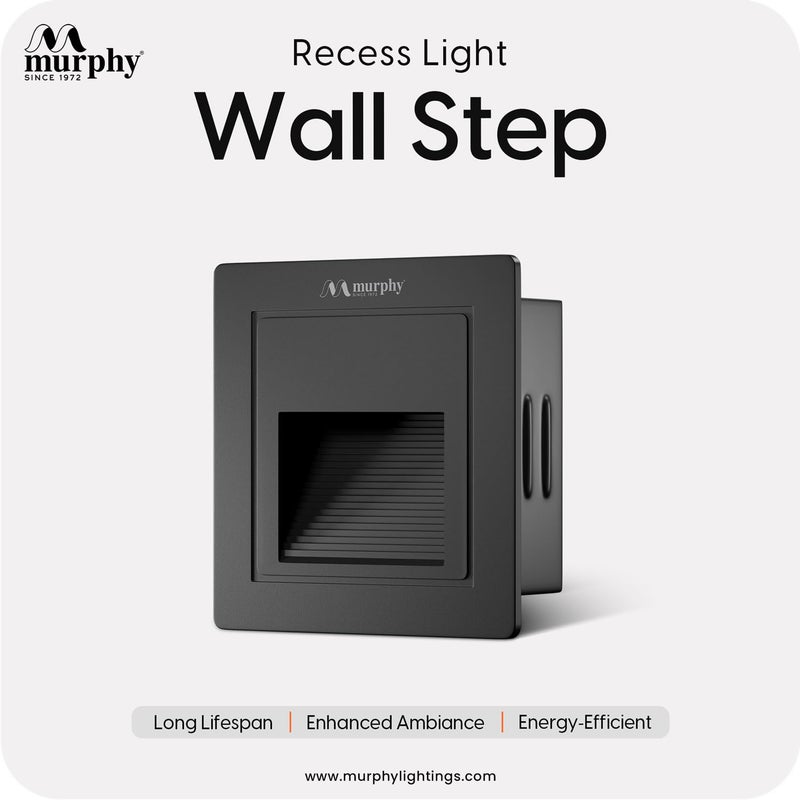 Murphy 3W Wall Step Conceal Light Outdoor and Indoor LED Foot Light with Aluminium IP65 Grade Waterproof Body : Warm White, Pack of 1 - Image 2