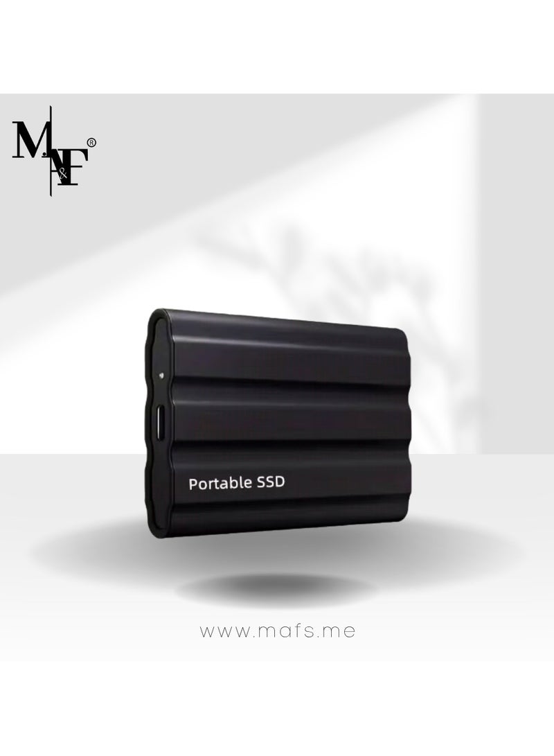 م.ا & ف'س محرك أقراص صلبة خارجي محمول سعة 2 تيرابايت، محركات أقراص صلبة صغيرة SSD، محركات أقراص خارجية ذات حالة صلبة، محرك نسخ احتياطي للكمبيوتر، يدعم USB 3.1 إلى Type-C لنقل تخزين البيانات لأجهزة الكمبيوتر الشخصية التي تعمل بنظام Windows XP وأجهزة الكمبيوتر المحمولة وأجهزة Mac - Image 1