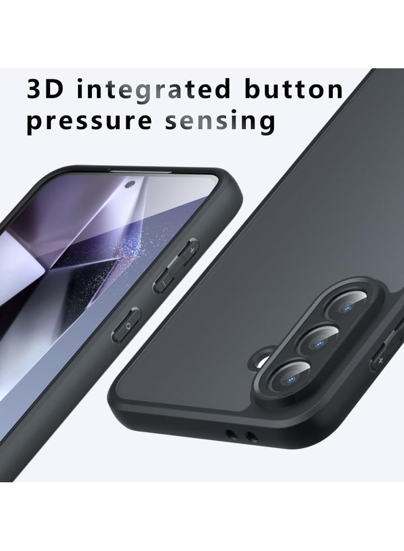 جراب حمايه اسود مط غير لامع ومقاوم للصدمات متوافق مع Samsung Galaxy M55 (أسود ) - Image 2