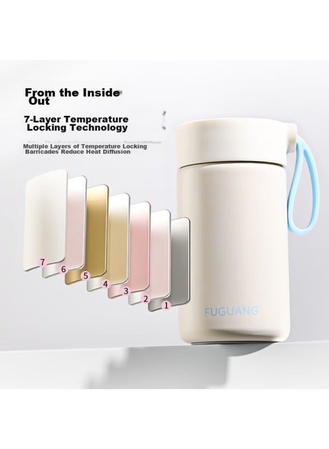 Tomimitsu Fuguang Xinran Series, Insulated Mug, 316 Stainless Steel Water Bottle, Student Thermos, Portable Cup For Men And Women, Outdoor Use, Tea Infuser - Image 2
