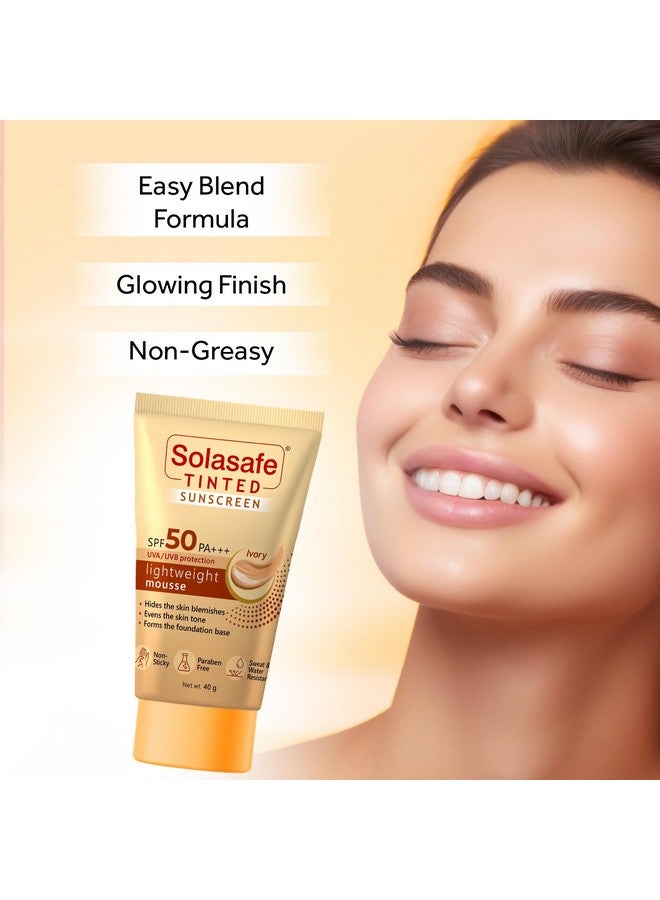 Solasafe واقٍ من الشمس سولاساف تينتد آيفوري SPF 50 | حماية واسعة النطاق | تركيبة خفيفة الوزن | مناسبة لجميع أنواع البشرة - Image 5