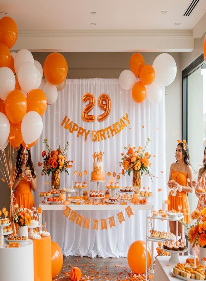 TONIFUL Number Balloons 16 Inch Orange 0-9 Number Mylar Foil Balloons 10 Pcs Custom digitalal Balloons for Birthday Party Engagement Graduations Anniversary Baby Shower Decorations Party Supplies - Image 5