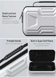 Generic Case for PlayStation Portal, Portable EVA Hard Shell Case for PS5 Portal, Carrying Case Compatible with PlayStation Portal Remote Player, Soft Interior Lining for Ps Portal Accessories（white）  - Image 3