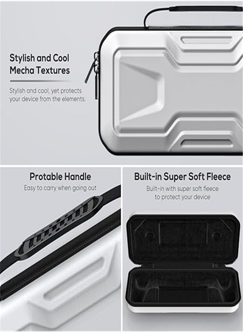 Generic Case for PlayStation Portal, Portable EVA Hard Shell Case for PS5 Portal, Carrying Case Compatible with PlayStation Portal Remote Player, Soft Interior Lining for Ps Portal Accessories（white）  - Image 3