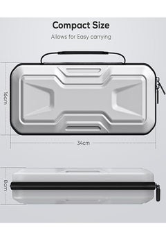 Generic Case for PlayStation Portal, Portable EVA Hard Shell Case for PS5 Portal, Carrying Case Compatible with PlayStation Portal Remote Player, Soft Interior Lining for Ps Portal Accessories（white）  - Image 5