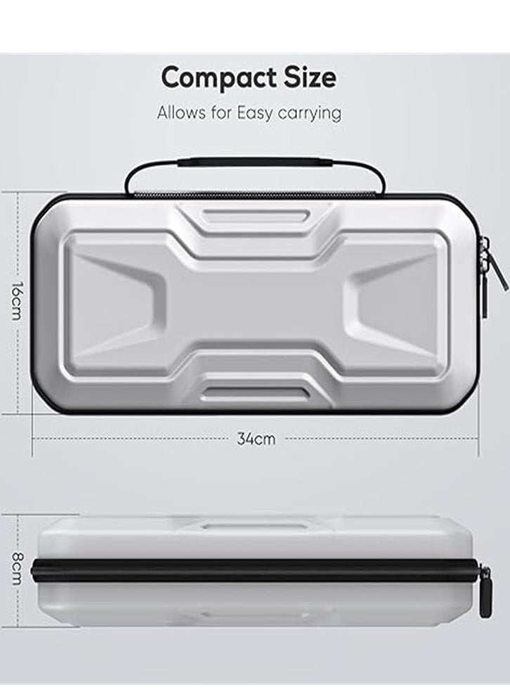 Generic Case for PlayStation Portal, Portable EVA Hard Shell Case for PS5 Portal, Carrying Case Compatible with PlayStation Portal Remote Player, Soft Interior Lining for Ps Portal Accessories（white）  - Image 5