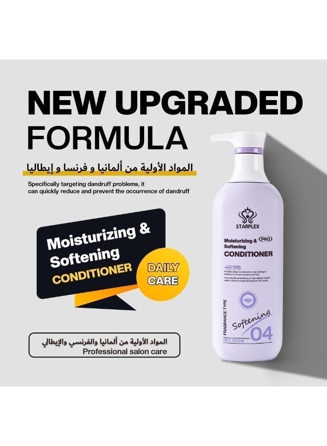 STARPLEX Moisturizing Conditioner 500ml - Pro Softening Daily Formula | Deep Nourishment & Frizz Control | Smoothing & Detangling for Easy Combing - Image 5