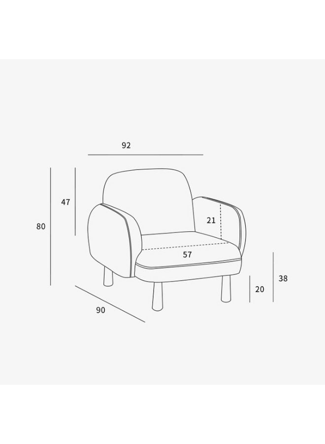 مردود السعودية كنبة مقعد واحد مقاس 92 × 90 × 80 سم (عرض × عُمق × ارتفاع) - كود MS_ID_1PSF_00118 - Image 2