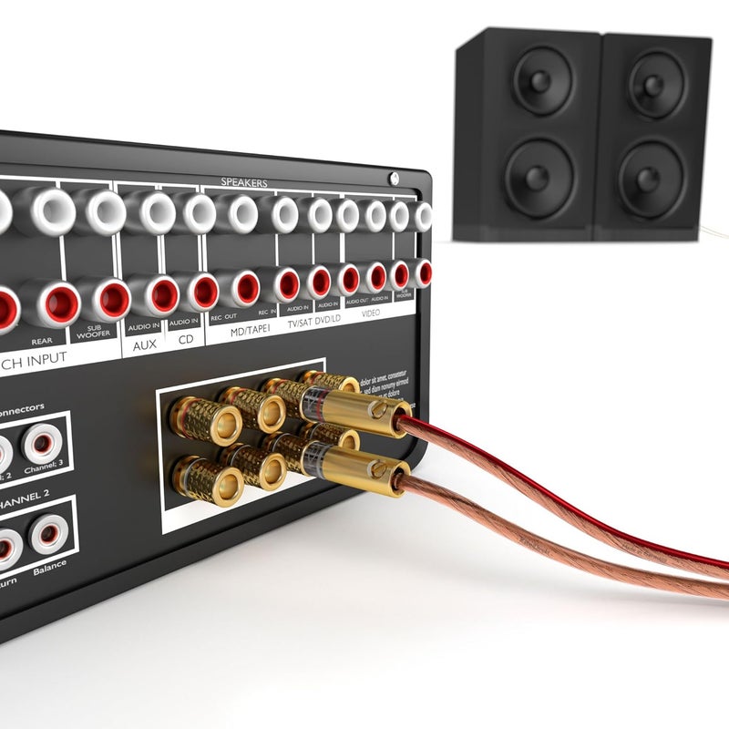 Tech King (FIRST TIME IN INDIA DEAL WITH 15 YEARS WARRANTY) Shockproof 23/52 AWG Enhanced Loud Free Bare Copper Speaker Wire Cable (25ft)1 - Image 5