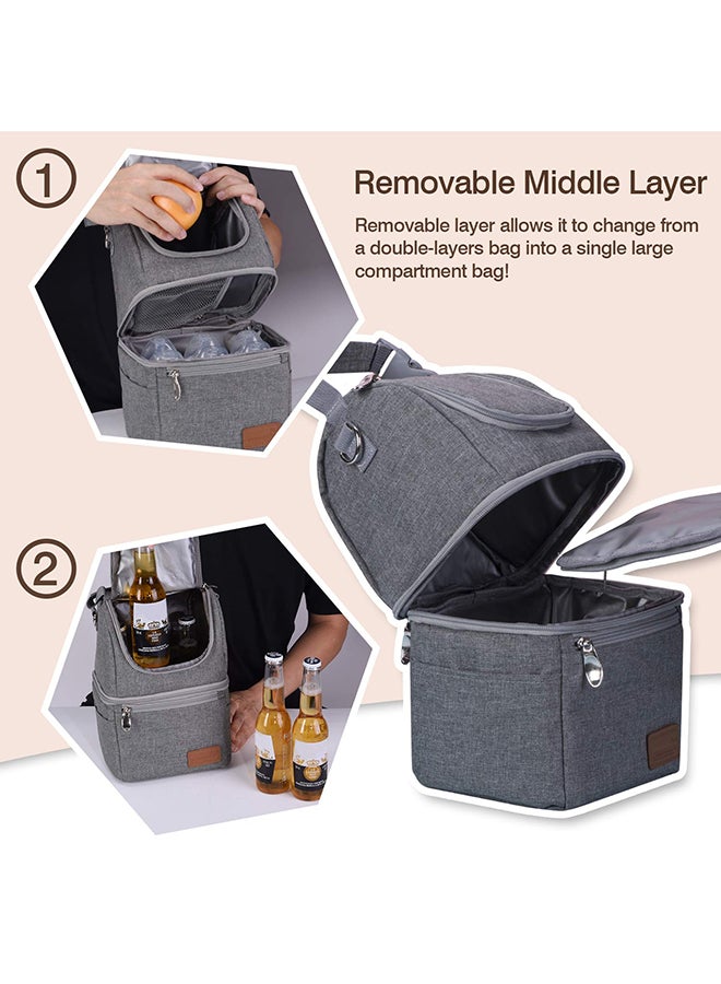 مام كوزي حقيبة زجاجات الأطفال المعزولة، حقيبة تبريد حليب الأم متعددة الوظائف - Image 4